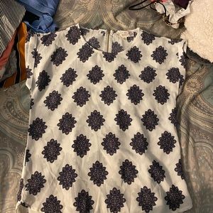 Blouse, quarter zip in back, never worn :)